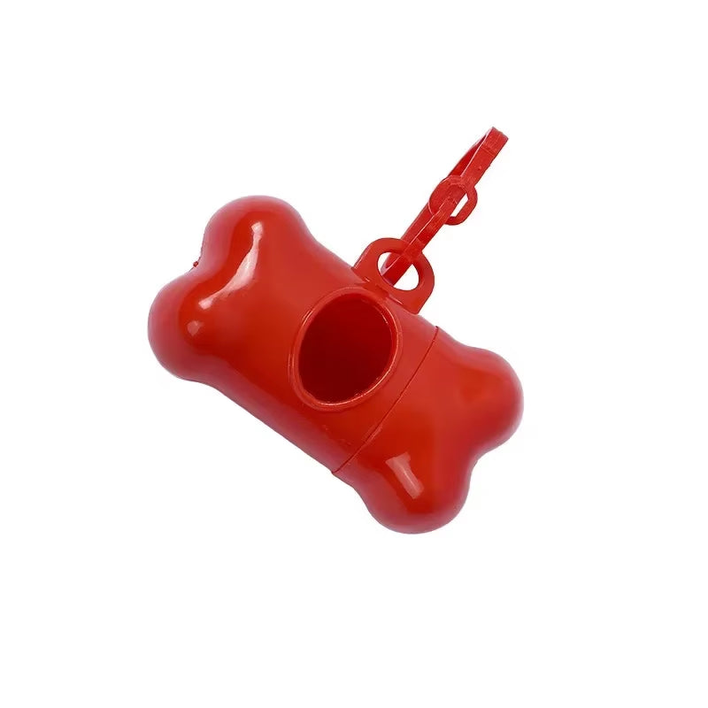 Pet Waste Bag Dispenser Dog Poop Picking Bag Garbage Distribution Cleaning Supply Cute Bone-Shaped Pet Trash Box Toilet Picker