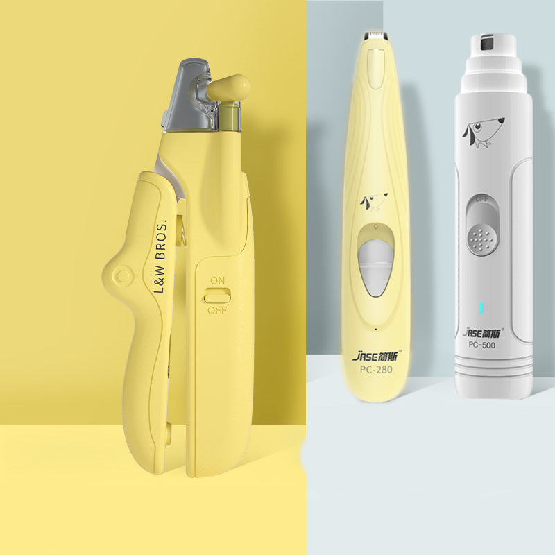 Pet Nail Clippers with LED Light Dogs Cat Nail Scissors Professional Trimmer Tool Care Grooming Supplies
