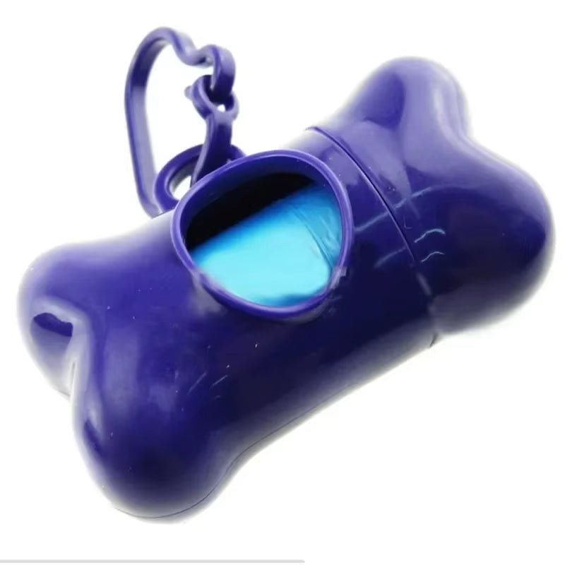 Pet Waste Bag Dispenser Dog Poop Picking Bag Garbage Distribution Cleaning Supply Cute Bone-Shaped Pet Trash Box Toilet Picker