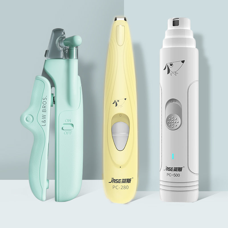 Pet Nail Clippers with LED Light Dogs Cat Nail Scissors Professional Trimmer Tool Care Grooming Supplies