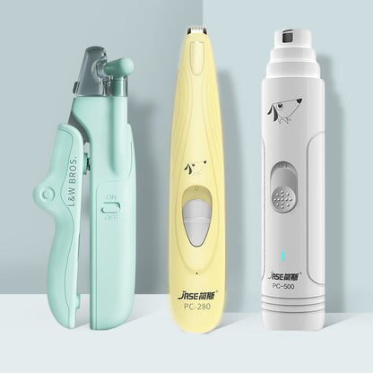 Pet Nail Clippers with LED Light Dogs Cat Nail Scissors Professional Trimmer Tool Care Grooming Supplies