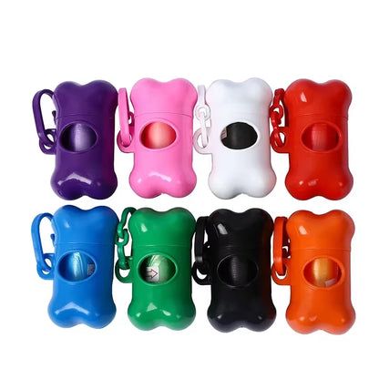 Pet Waste Bag Dispenser Dog Poop Picking Bag Garbage Distribution Cleaning Supply Cute Bone-Shaped Pet Trash Box Toilet Picker