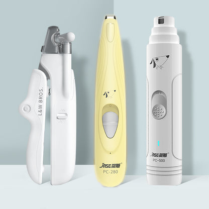 Pet Nail Clippers with LED Light Dogs Cat Nail Scissors Professional Trimmer Tool Care Grooming Supplies