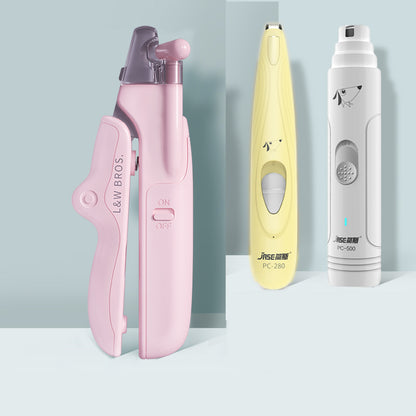 Pet Nail Clippers with LED Light Dogs Cat Nail Scissors Professional Trimmer Tool Care Grooming Supplies