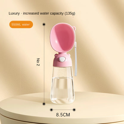 Dog Portable Water Bowl Portable Food Grade Material Dog Cat Travel Pet Water Cup Bottle with Food Dispenser Pet Dog Supplies