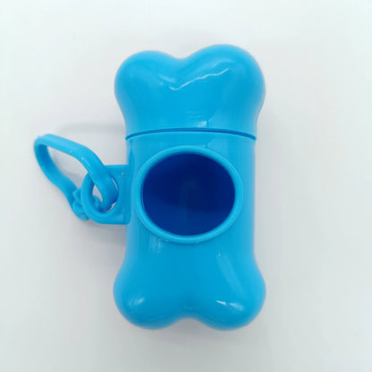 Pet Waste Bag Dispenser Dog Poop Picking Bag Garbage Distribution Cleaning Supply Cute Bone-Shaped Pet Trash Box Toilet Picker