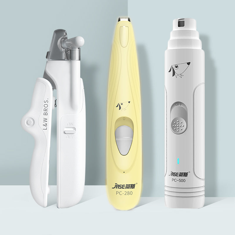 Pet Nail Clippers with LED Light Dogs Cat Nail Scissors Professional Trimmer Tool Care Grooming Supplies