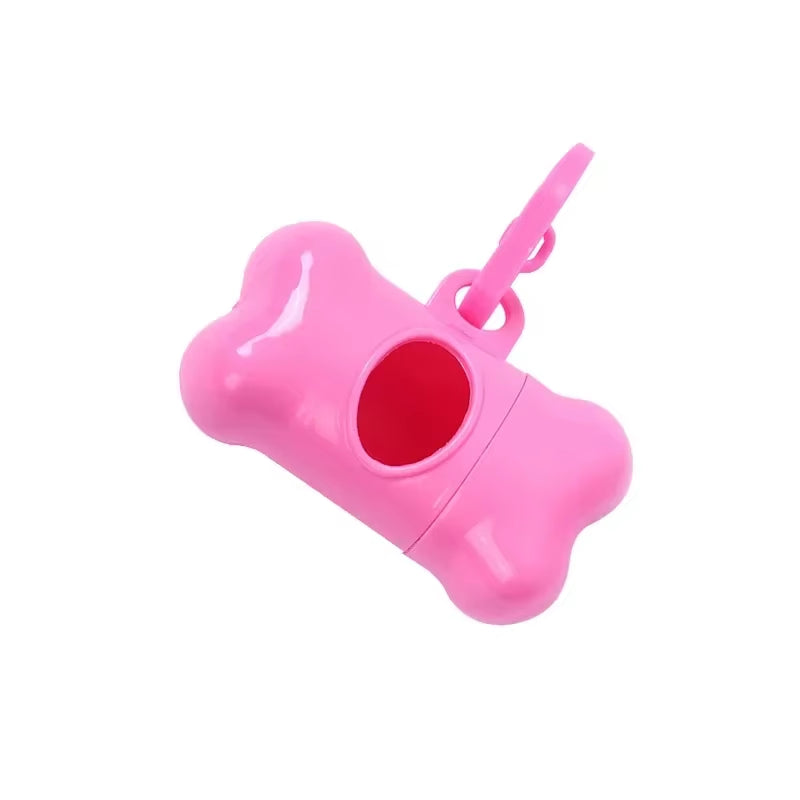 Pet Waste Bag Dispenser Dog Poop Picking Bag Garbage Distribution Cleaning Supply Cute Bone-Shaped Pet Trash Box Toilet Picker